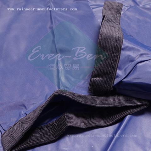 Sleeve cuff fleece lined rain jacket